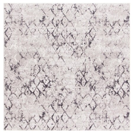 Safavieh 9 x 9 ft. Amelia 700 Power Loomed Square Area Rug Grey & Light Grey ALA783F-9SQ